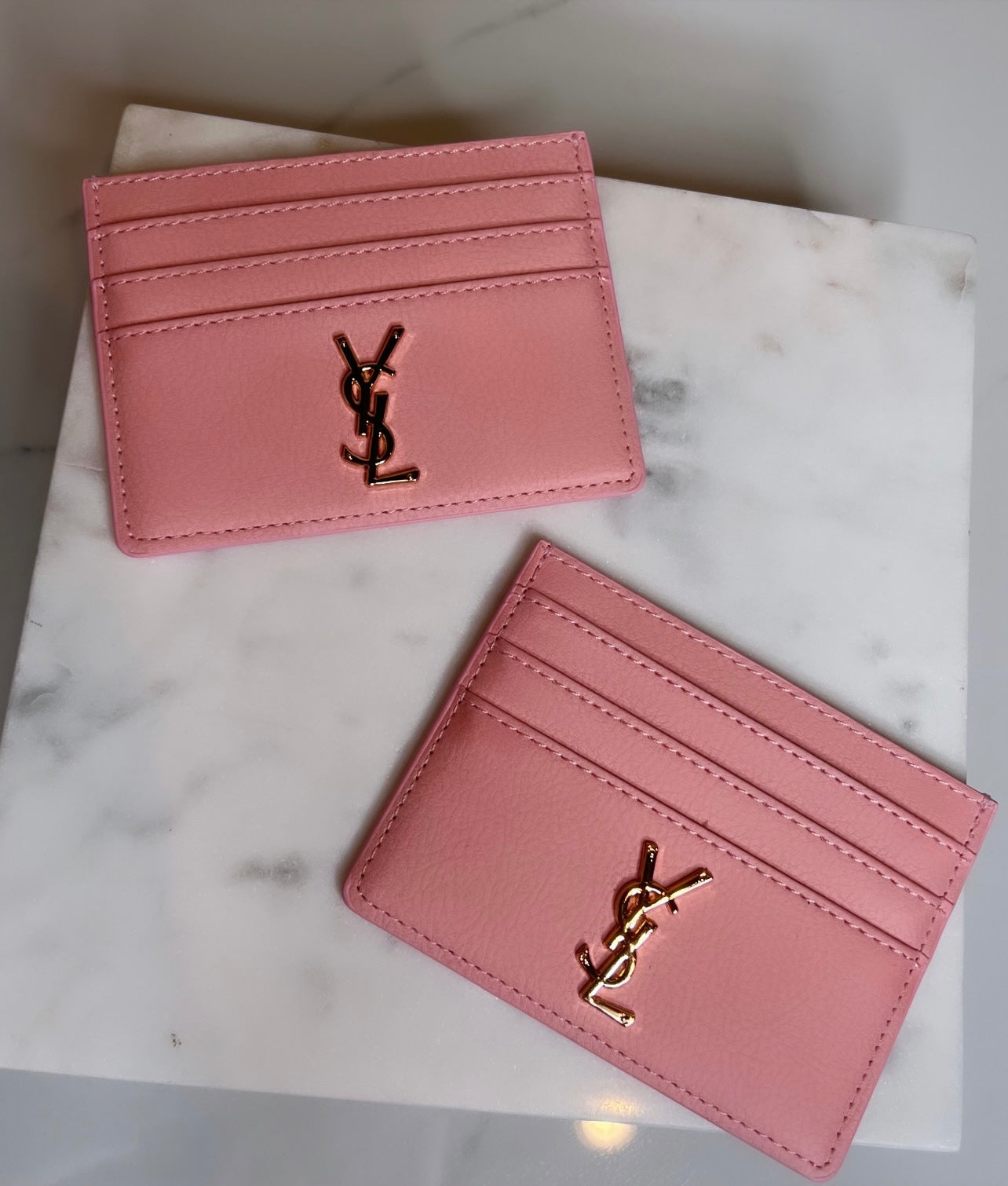 Ysl 2025 pink cardholder